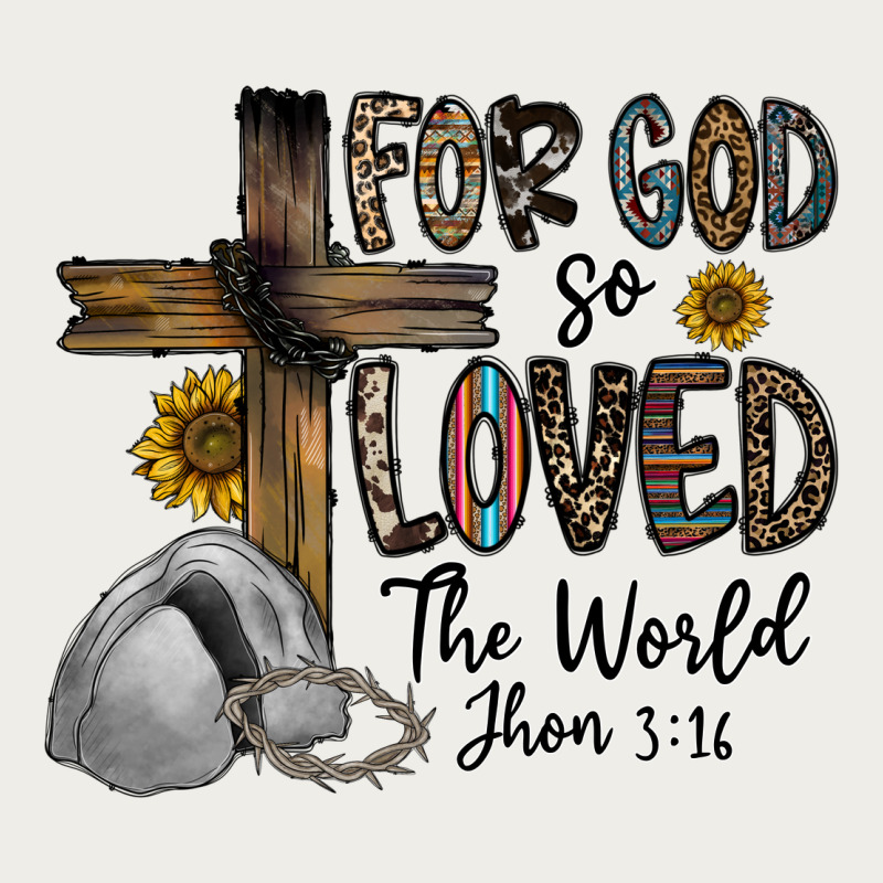For God So Loved The World Jhon Zipper Hoodie by CowhideDigitalArt | Teevron