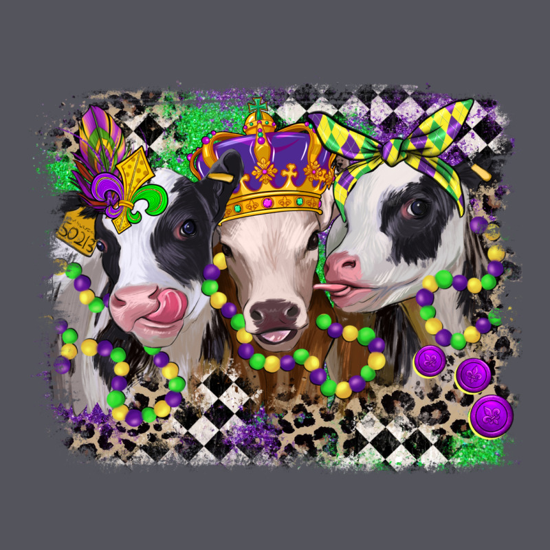 Mardi Gras Heifers Vintage Hoodie by CowGirlArtShop | Teevron