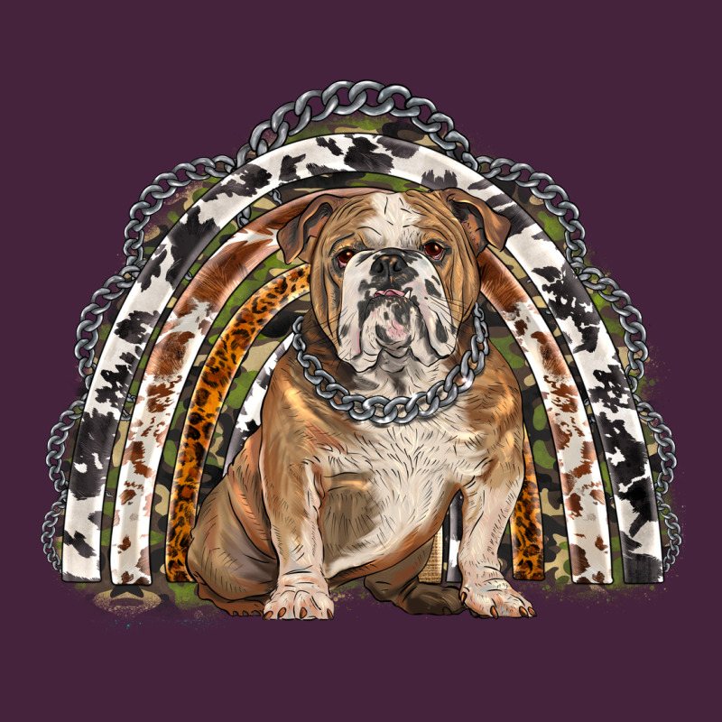 English Bulldog Rainbow Premium Tee by BarkalooDesign | Teevron