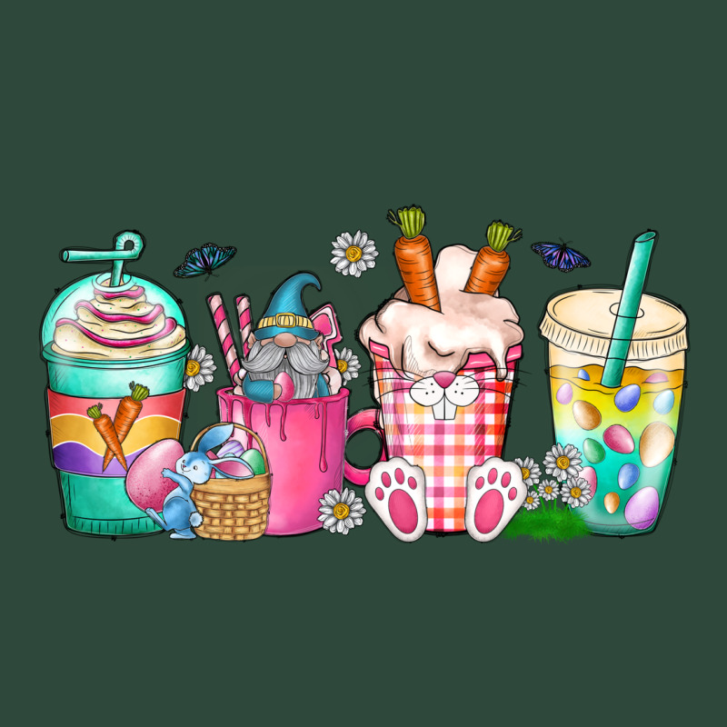 Easter Day Coffee Gnome Zipper Hoodie by CowhideDigitalArt | Teevron