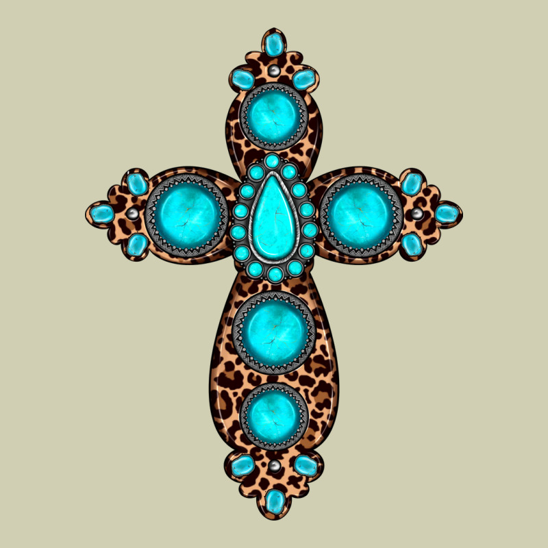 Gemstone Leopard Cross Heavy Core Tee by JahusDesignShop | Teevron
