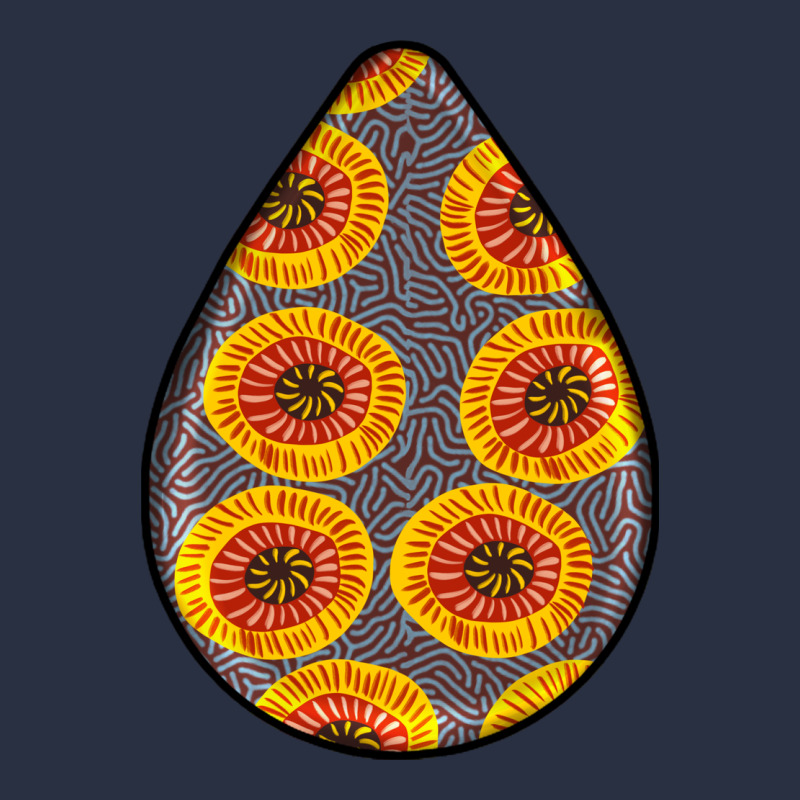 African Fabric Pattern Teardrop Earrings 5 Heavyweight Sweatshirt by BundleAndBundleShop | Teevron