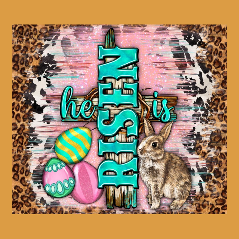 Western He Is Risen With Rabbit Urban Heavy Tee by TumblerDesignByShophia | Teevron