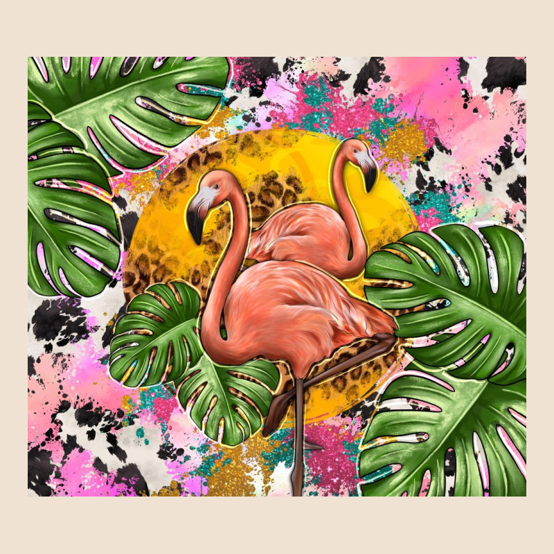 Flamingo With Leopard Urban Heavy Tee by TumblerDesignByShophia | Teevron