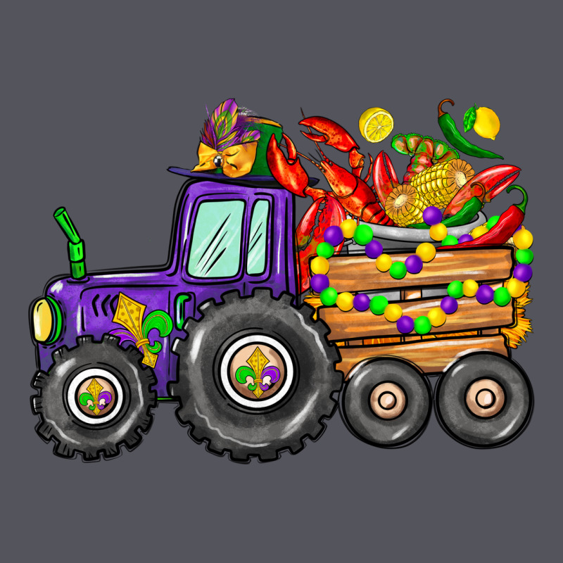 Mardi Gras Tractor Vintage Hoodie by CowGirlArtShop | Teevron