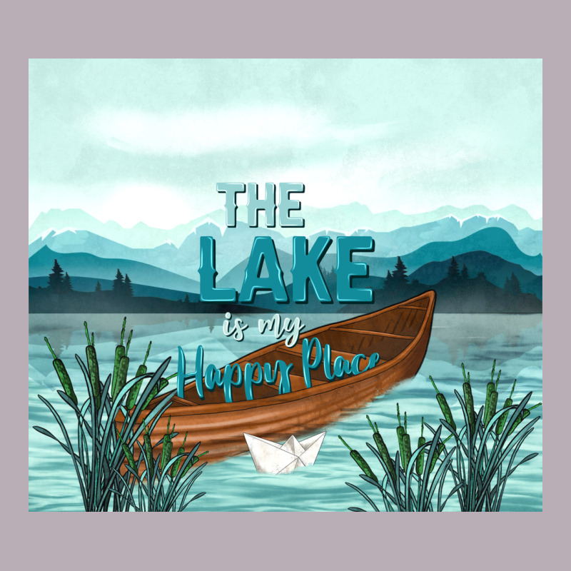 The Lake Is My Happy Place Vintage Tee by TumblerDesignByShophia | Teevron