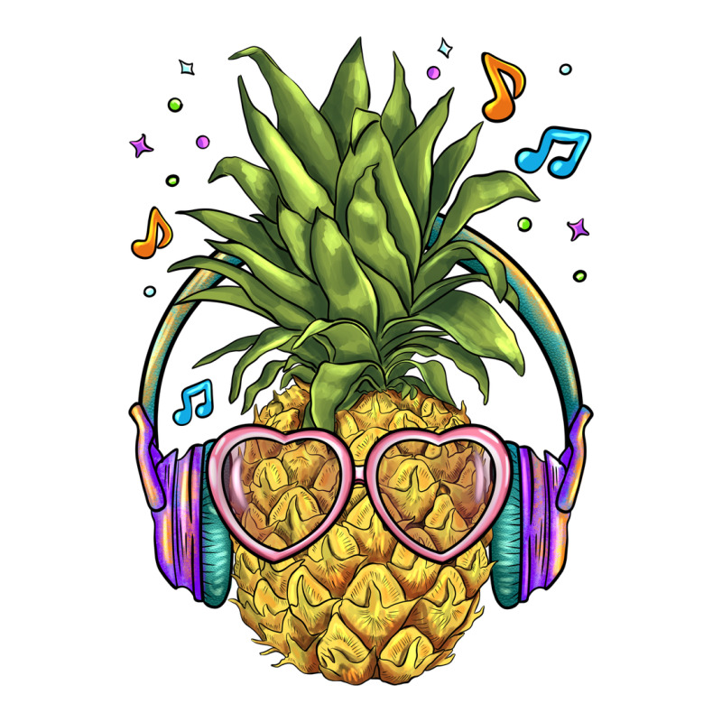 Pineapple With Headphone Premium Tee by BarkalooDesign | Teevron