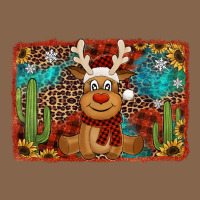 Western Christmas Reindeer With Background Premium Tee | Teevron