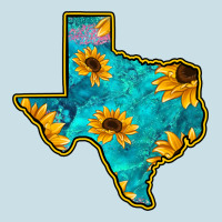 Sunflower Turquoise Texas Ladies Tee | Teevron