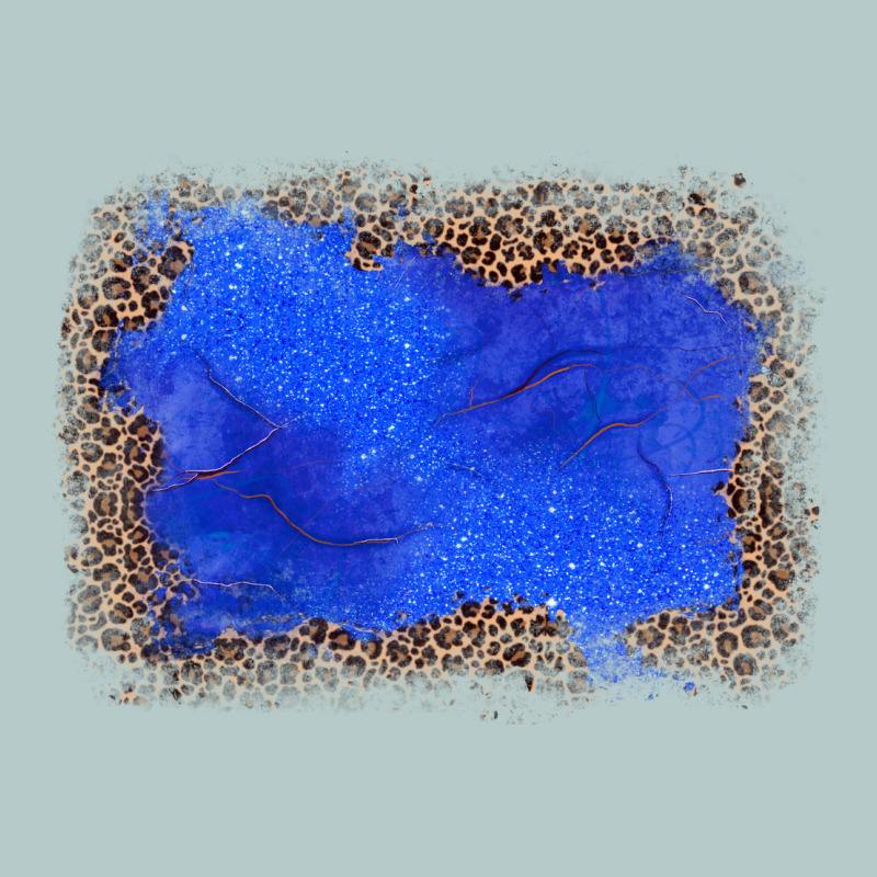 Gemstone Blue Leopard Background Heavy Core Tee by JahusDesignShop | Teevron