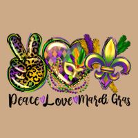 Peace Love Mardi Gras Vintage Hoodie | Teevron