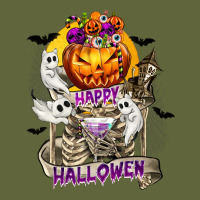 Happy Halloween With Skeleton Classic Tee | Teevron