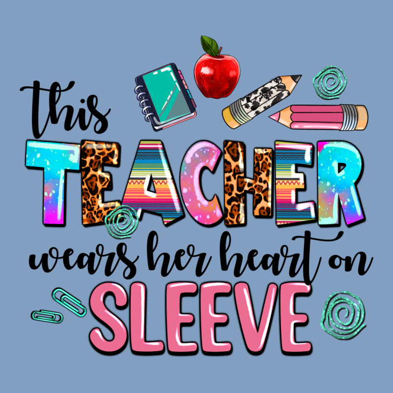 This Teacher Wears Her Heart On Sleeve Urban Hoodie by AdoDesignShop | Teevron