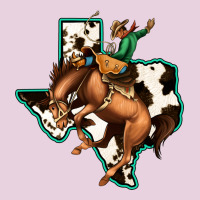 Cowhide Texas Map Rodeo Cowboy Ladies Tee | Teevron