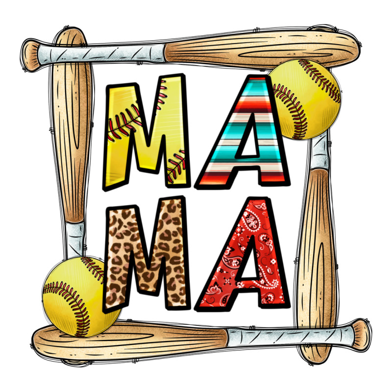 Softball Mama Zipper Hoodie by CowhideDigitalArt | Teevron