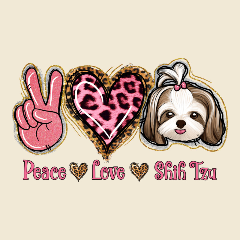 Peace Love Shih Tzu Ladies Tee by Bettercallsaul | Teevron
