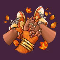 Black Girl Fall Sneakers Premium Tee | Teevron