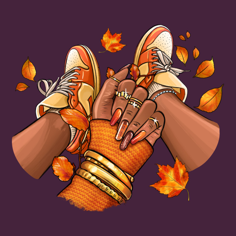 Black Girl Fall Sneakers Premium Tee by RanaPortraitStore | Teevron