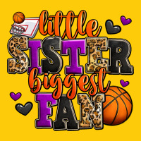 Little Sister Biggest Fan Basketball Premium Hoodie | Teevron