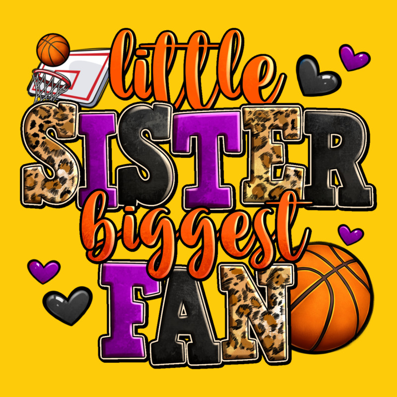 Little Sister Biggest Fan Basketball Premium Hoodie by Jasminsmagicworld | Teevron