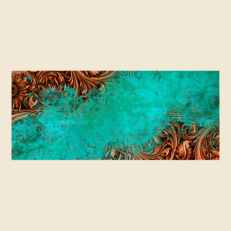 Tooled Leather Turquoise Glitter 11oz Mug Premium Tee by Jasminsmagicworld | Teevron