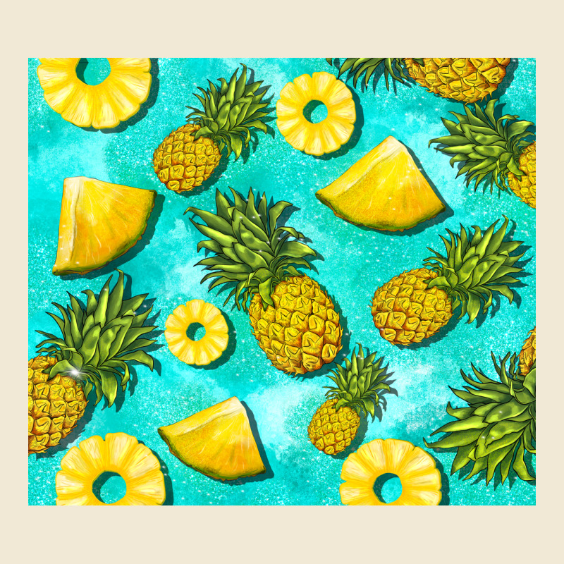 Blue Pineapple Premium Tee by BarkalooDesign | Teevron