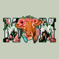 Cowhide Floral Feather Cow Mom Ladies Tee | Teevron