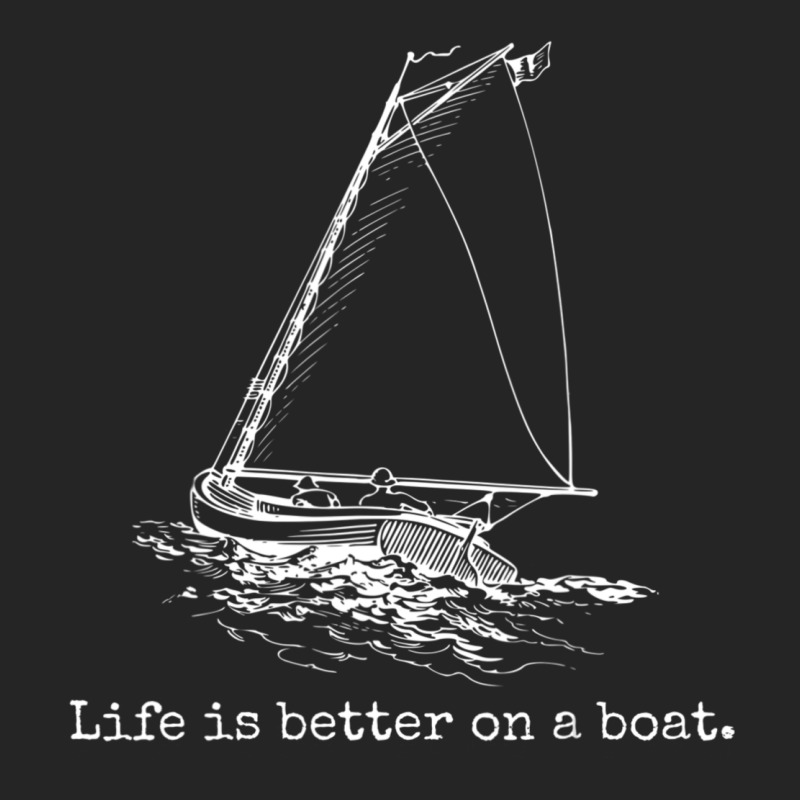 Life Is Better On A Boat Sailboat Sketch Cool Sailing Gifts Premium Hoodie by minhPixels | Teevron
