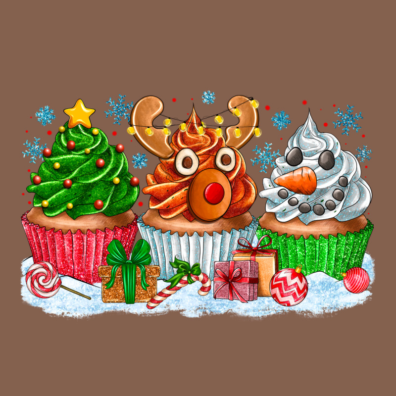 Festive Christmas Cupcakes Zipper Hoodie by CowhideDigitalArt | Teevron