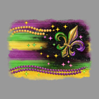 Mardi Gras Flag Vintage Hoodie | Teevron