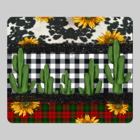 Cowhide Cacti Sunflowers Christmas Mousepad Premium Tee | Teevron