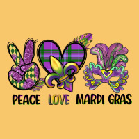 Peace Love Mardi Gras Vintage Hoodie | Teevron
