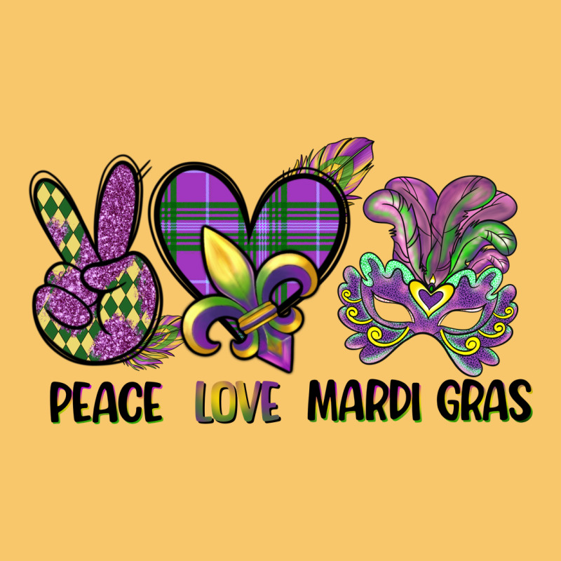 Peace Love Mardi Gras Vintage Hoodie by CowGirlArtShop | Teevron