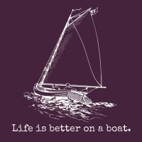 Life Is Better On A Boat Sailboat Sketch Cool Sailing Gifts Long Sleeve Tee | Teevron