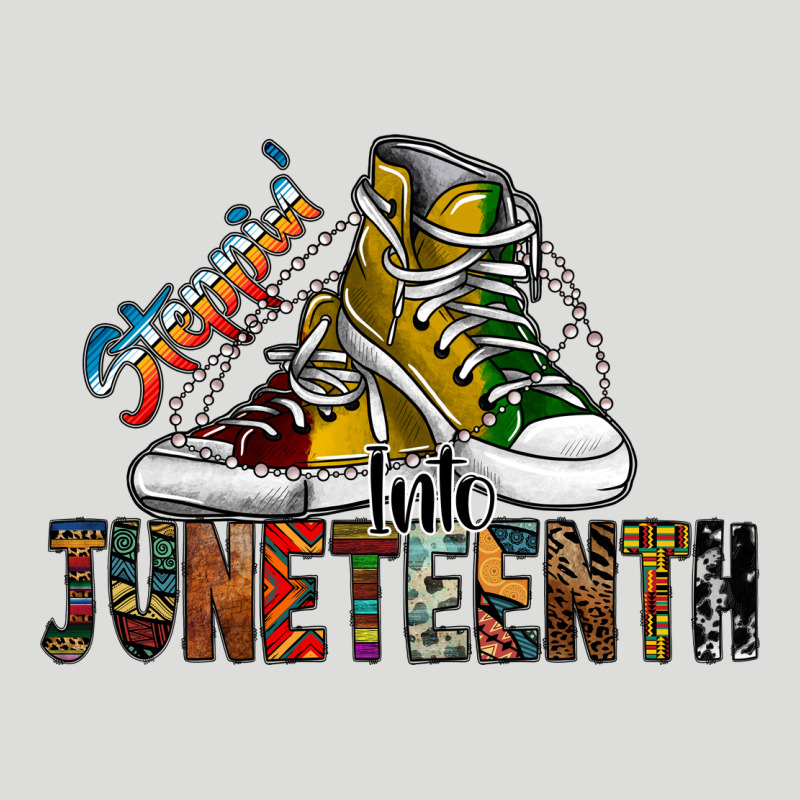 Steppin Into Juneteenth Zipper Hoodie by SublimationCraftShop | Teevron