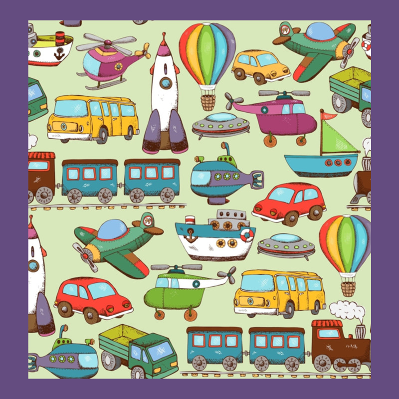 Planes, Trains, And Automobiles Pattern Chiffon Top Vintage Hoodie by minhPixels | Teevron