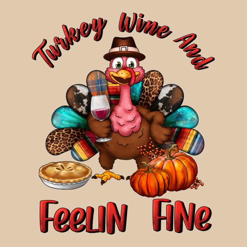 Turkey Wine And Feelin Fine Heavyweight Sweatshirt by BundleAndBundleShop | Teevron