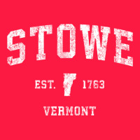 Stowe Vermont Vt Vintage Athletic Sports Zipper Hoodie | Teevron