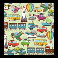 Planes, Trains, And Automobiles Pattern Chiffon Top Zipper Hoodie | Teevron
