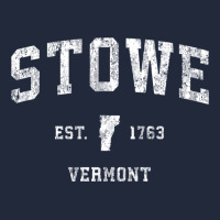 Stowe Vermont Vt Vintage Athletic Sports Premium Sweatshirt | Teevron