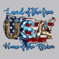 Land Of The Free Home Of The Brave American Flag Background Long Sleeve Tee | Teevron