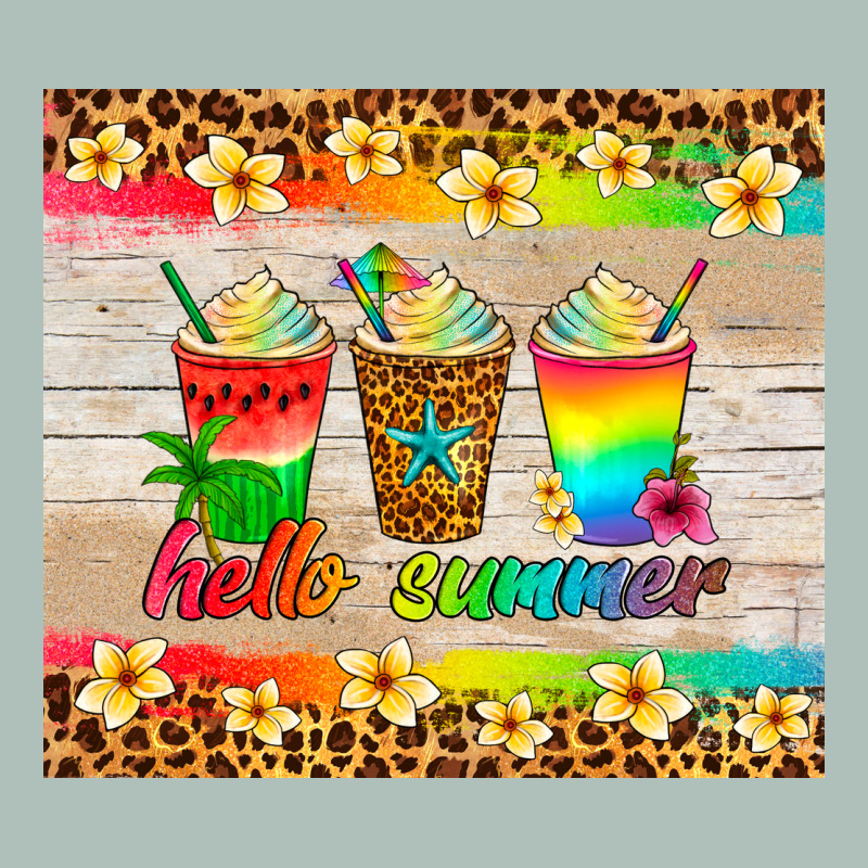 Hello Summer Ice Coffee Heavyweight Hoodie by Artiststas | Teevron