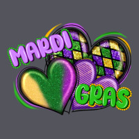 Mardi Gras Heart Vintage Hoodie | Teevron