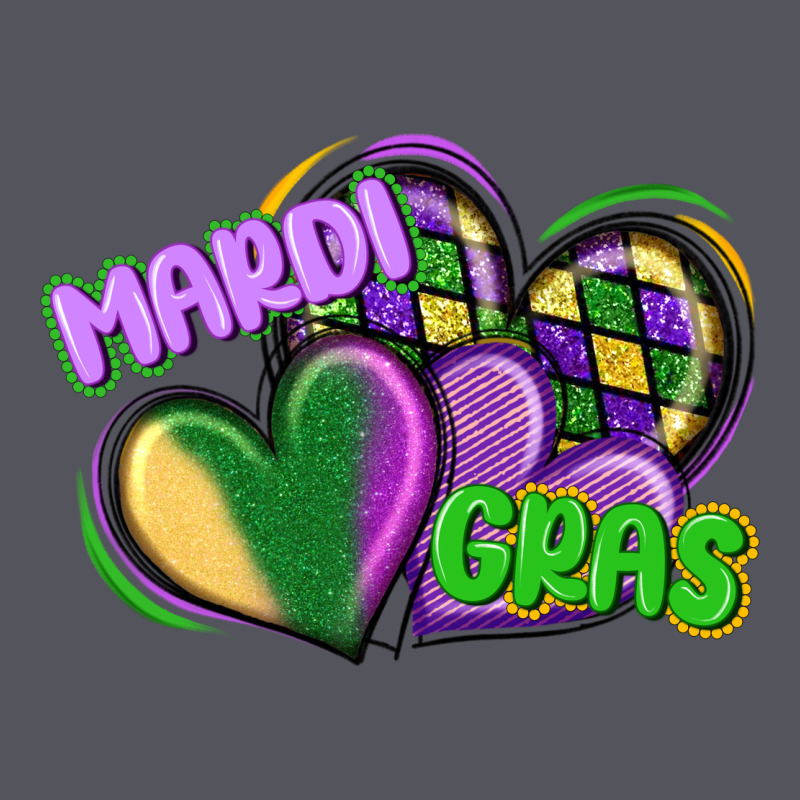 Mardi Gras Heart Vintage Hoodie by CowGirlArtShop | Teevron