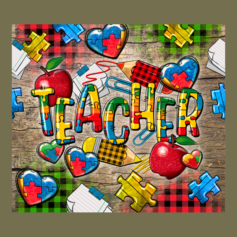 Teacher Autism Vintage Hoodie by CowGirlArtShop | Teevron