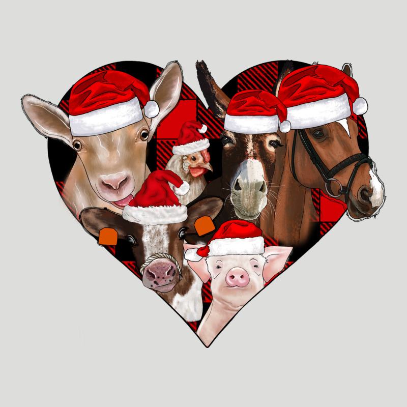 Farm Animals Christmas Zipper Hoodie by CowhideDigitalArt | Teevron