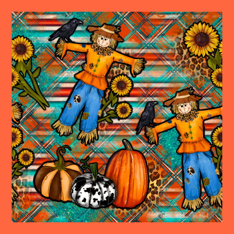 Fall Scarecrow Seamless Pattern Premium Hoodie by BundleAndBundleShop | Teevron