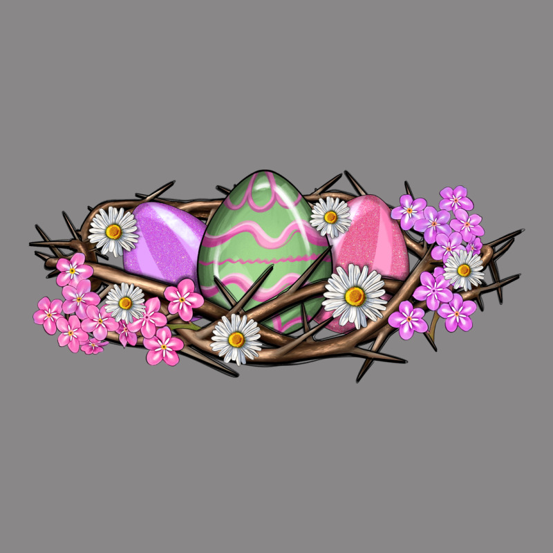 Easter Eggs And Crown Of Thorns Easter Day Vintage Tee by HowdyJamesFarm | Teevron