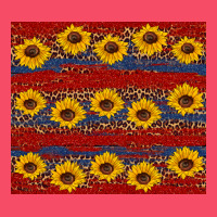 Usa And Sunflower Pattern Premium Sweatshirt | Teevron