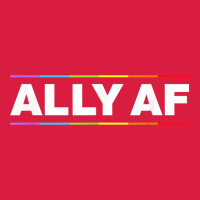 Ally Af Pride Rainbow Shirt  Proud Lgbtq Ally Tshirt Premium Hoodie | Teevron